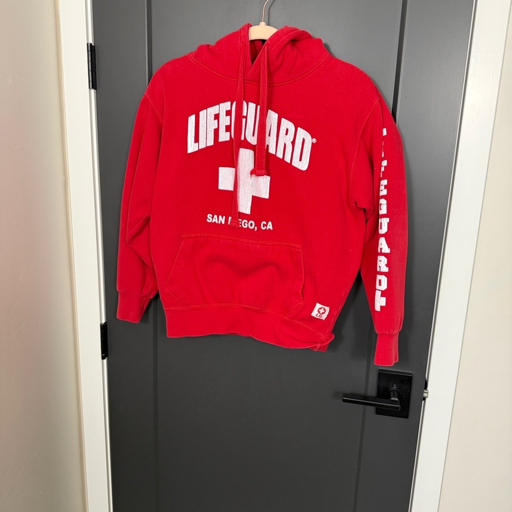 Red Lifeguard Hoodie